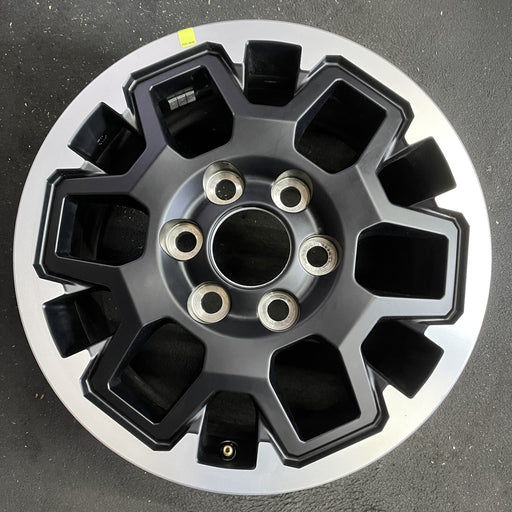 17" TACOMA 24 17x7.5, black Original OEM Wheel Rim - Angle View