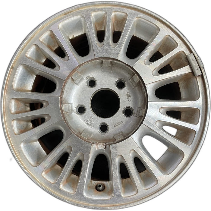 15" COUGAR 96 15x6.5 aluminum 21 spoke Original OEM Wheel Rim - Front View