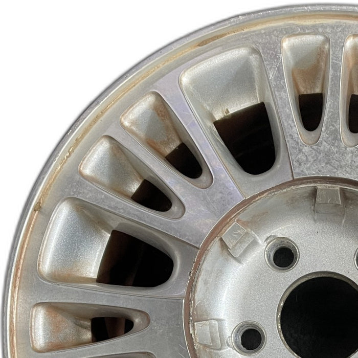 15" COUGAR 96 15x6.5 aluminum 21 spoke Original OEM Wheel Rim - Angle View