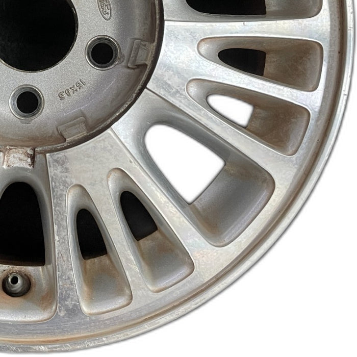 15" COUGAR 96 15x6.5 aluminum 21 spoke Original OEM Wheel Rim - Close-Up Detail