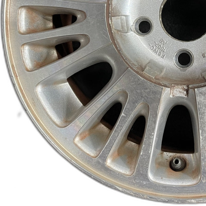 15" COUGAR 96 15x6.5 aluminum 21 spoke Original OEM Wheel Rim - Back View