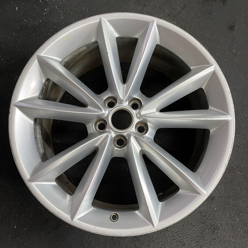 19" XK 10-13 , 19x9.5, 10 spoke Original OEM Wheel Rim - Angle View
