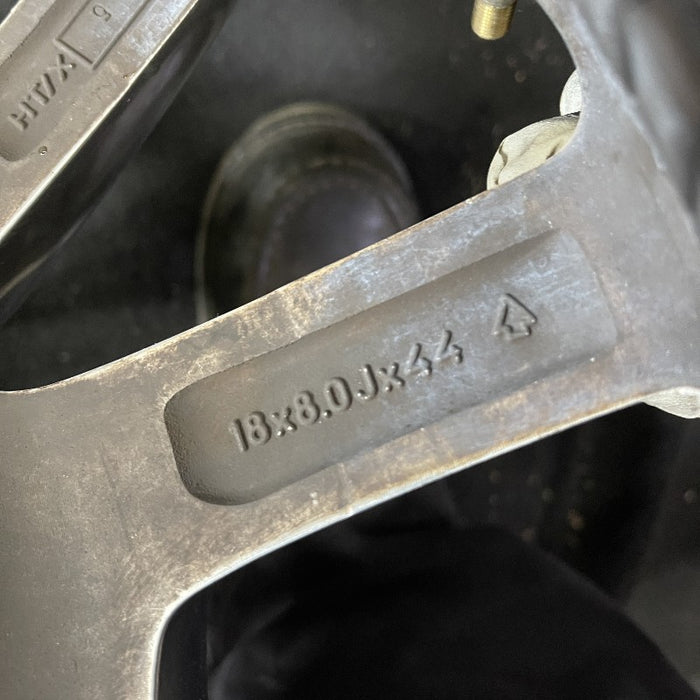 18" MUSTANG 10 18x8 aluminum TPMS 10 spoke polished Original OEM Wheel Rim