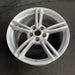19" CORVETTE 08 19x10 , 5 double spoke, silver Original OEM Wheel Rim - Side Profile
