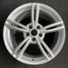 19" CORVETTE 08 19x10 , 5 double spoke, silver Original OEM Wheel Rim - Angle View