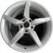19" CORVETTE 14-15 rear, 19x10, silver Original OEM Wheel Rim - Front View