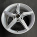19" CORVETTE 14-15 rear, 19x10, silver Original OEM Wheel Rim - Side Profile