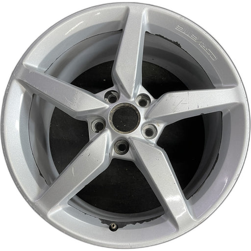 19" CORVETTE 14-15 rear, 19x10, silver Original OEM Wheel Rim - Front View