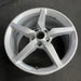 19" CORVETTE 14-15 rear, 19x10, silver Original OEM Wheel Rim - Side Profile