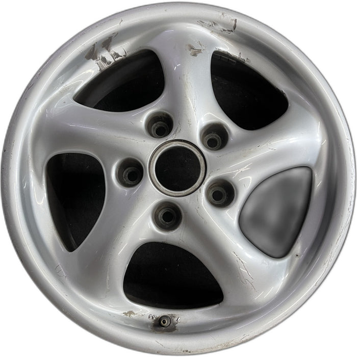 17" PORSCHE 911 00-01 17x7, Carrera Original OEM Wheel Rim - Front View