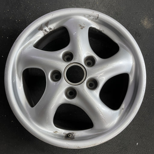 17" PORSCHE 911 00-01 17x7, Carrera Original OEM Wheel Rim - Angle View