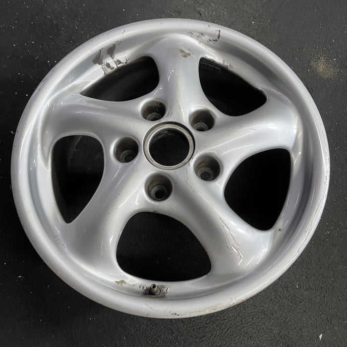 17" PORSCHE 911 00-01 17x7, Carrera Original OEM Wheel Rim - Side Profile