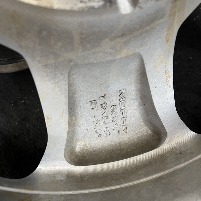 18" DODGE 1500 PICKUP 19 6 lug 18x8 aluminum 5 spoke opt WBB Original OEM Wheel Rim