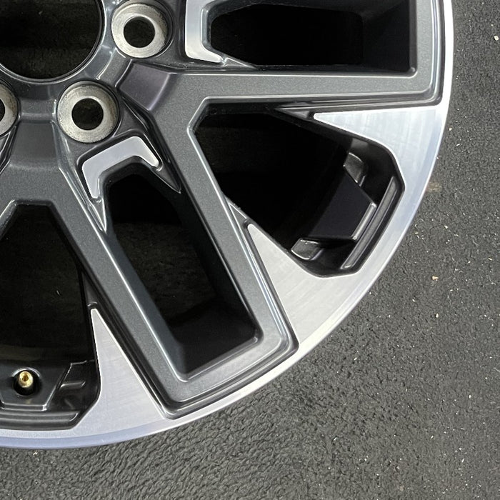 20" SEQUOIA 23-24 20x8 open spoke 6 spoke machined face with black pockets - Back View