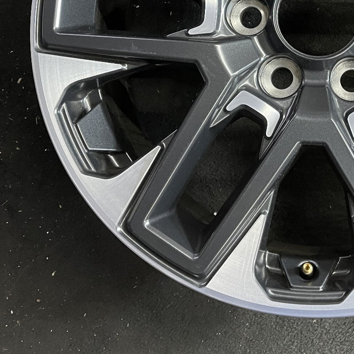 20" SEQUOIA 23-24 20x8 open spoke 6 spoke machined face with black pockets - Additional View
