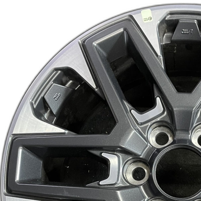 20" SEQUOIA 23-24 20x8 open spoke 6 spoke machined face with black pockets - Angle View