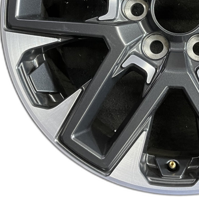 20" SEQUOIA 23-24 20x8 open spoke 6 spoke machined face with black pockets - Back View