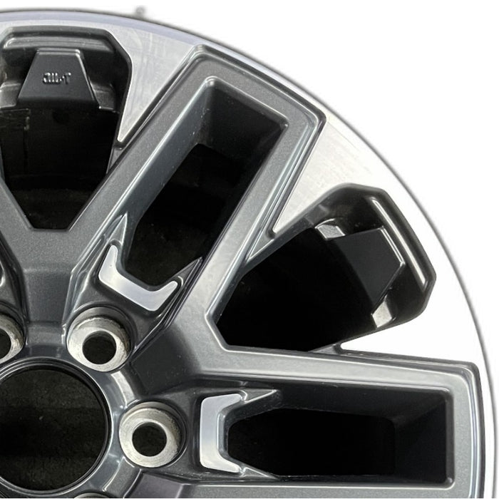 20" SEQUOIA 23-24 20x8 open spoke 6 spoke machined face with black pockets - Side Profile