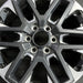 20" SEQUOIA 23-24 20x8 open spoke 6 spoke machined face with black pockets - Angle View