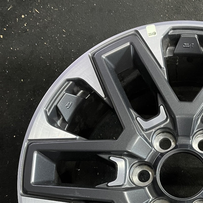20" SEQUOIA 23-24 20x8 open spoke 6 spoke machined face with black pockets - Side Profile