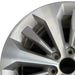 20" FORD F150 PICKUP 17 20x8.5 12 spoke machined face flash gray pockets - Angle View