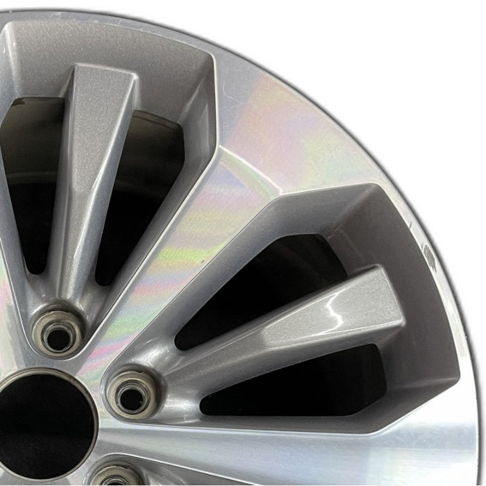 20" FORD F150 PICKUP 17 20x8.5 12 spoke machined face flash gray pockets - Side Profile