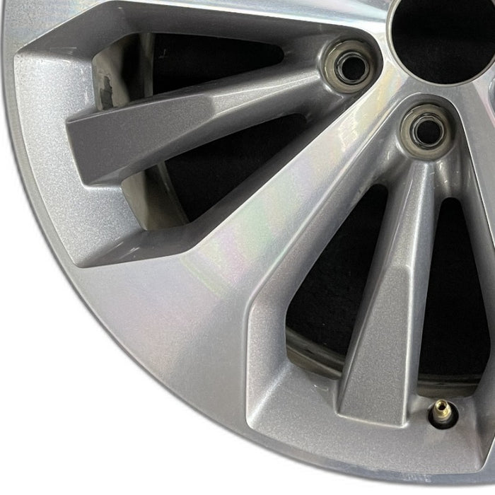 20" FORD F150 PICKUP 17 20x8.5 12 spoke machined face flash gray pockets - Back View