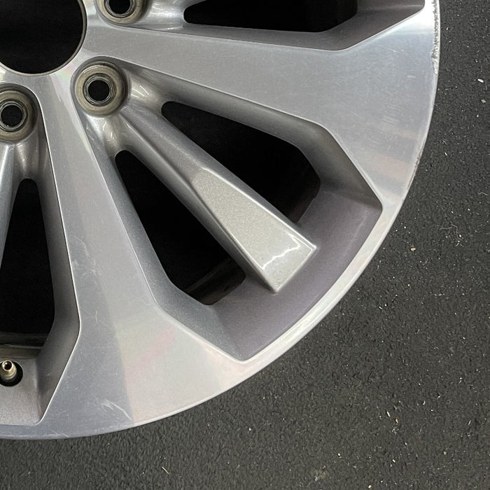 20" FORD F150 PICKUP 17 20x8.5 12 spoke machined face flash gray pockets - Back View