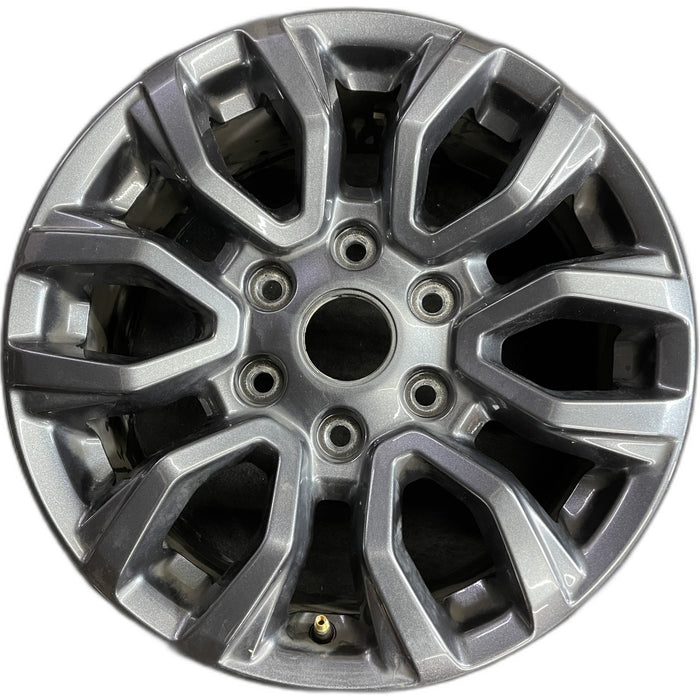 17" RANGER 19-22 17x8, , dark gray, , V spoke Original OEM Wheel Rim - Front View