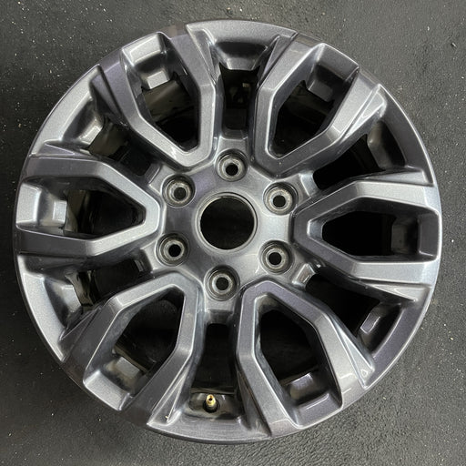 17" RANGER 19-22 17x8, , dark gray, , V spoke Original OEM Wheel Rim - Angle View