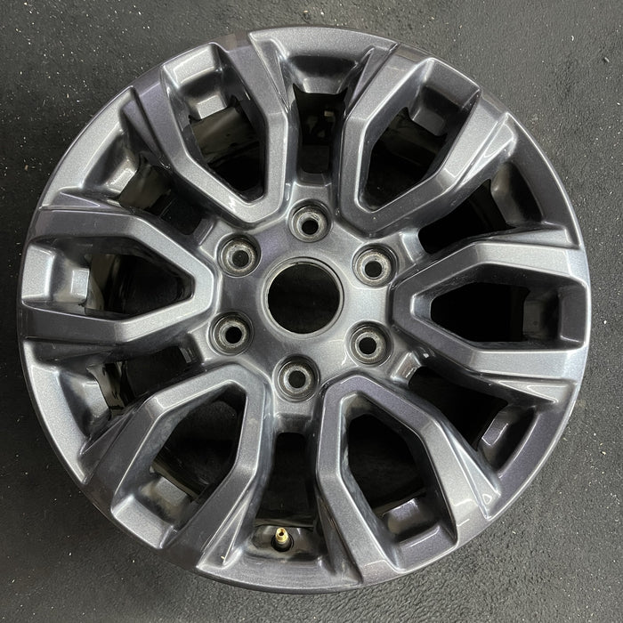 17" RANGER 19-22 17x8, , dark gray, , V spoke Original OEM Wheel Rim - Angle View