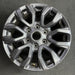 17" RANGER 19-22 17x8, , dark gray, , V spoke Original OEM Wheel Rim - Angle View
