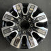 20" SIERRA 2500 PICKUP 24 20x8.5 8 spoke raised spoke machined with black - Front View