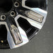 20" SIERRA 2500 PICKUP 24 20x8.5 8 spoke raised spoke machined with black - Back View