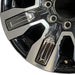 20" SIERRA 2500 PICKUP 24 20x8.5 8 spoke raised spoke machined with black - Back View