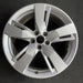 19" AUDI Q5 18 19x8 , , slotted spoke Original OEM Wheel Rim - Angle View