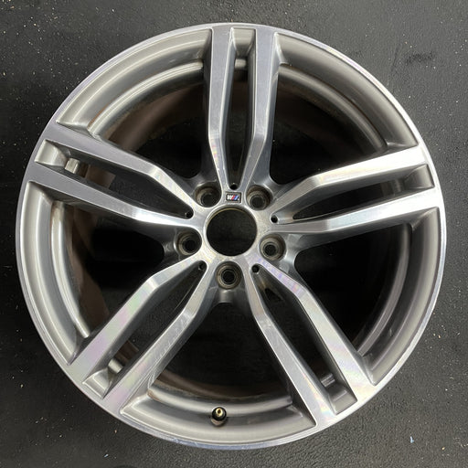 19" BMW X6 15-19 19x9 , , double spoke, 18mm offset Original OEM Wheel Rim - Angle View