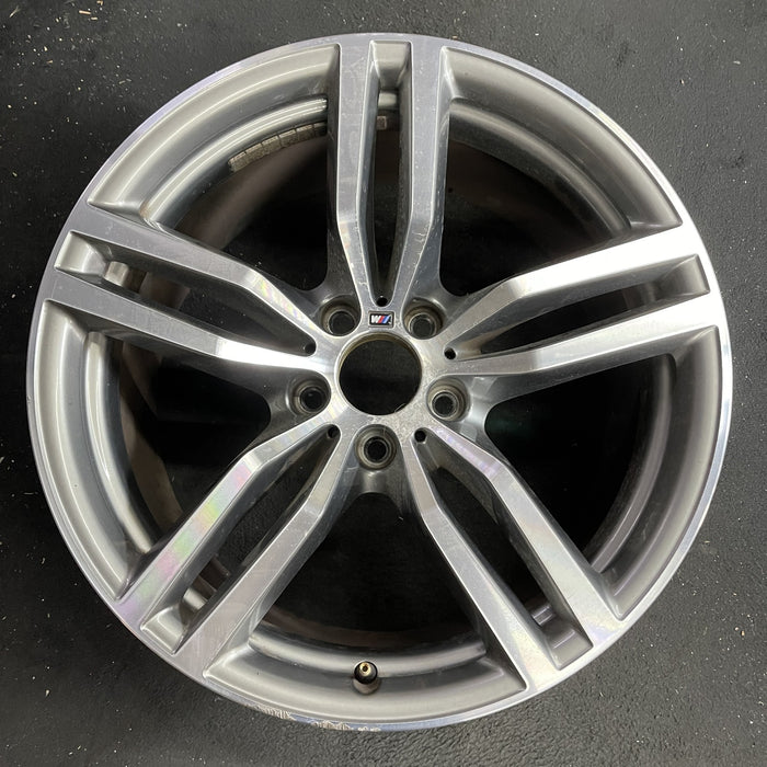 19" BMW X6 15-19 19x9 , , double spoke, 18mm offset Original OEM Wheel Rim - Angle View