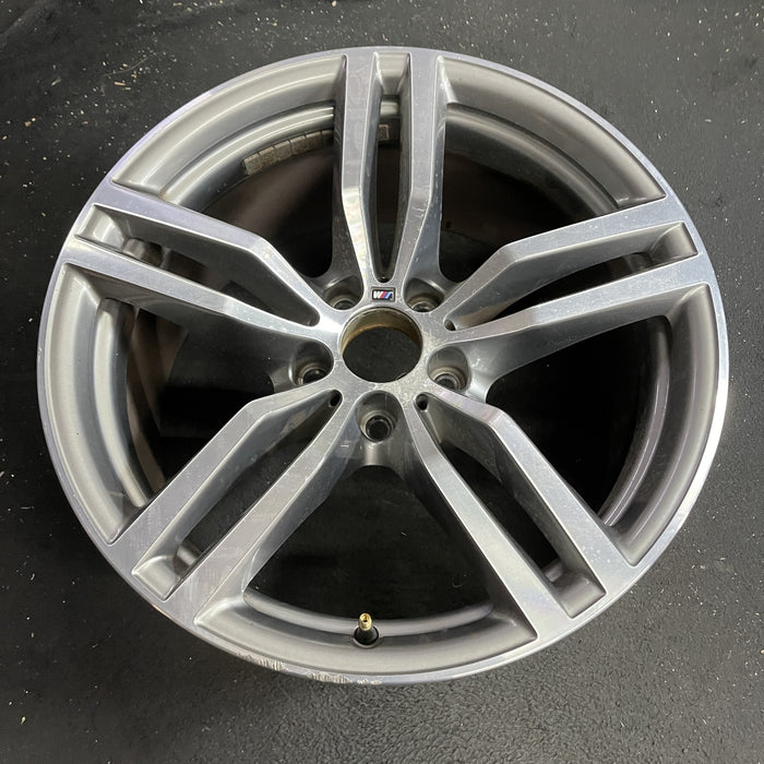 19" BMW X6 15-19 19x9 , , double spoke, 18mm offset Original OEM Wheel Rim - Side Profile