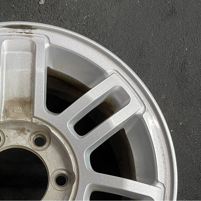 16" HUMMER H3 08 16x7.5 7 double spoke finish Original OEM Wheel Rim - Close-Up Detail