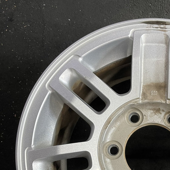 16" HUMMER H3 08 16x7.5 7 double spoke finish Original OEM Wheel Rim - Side Profile