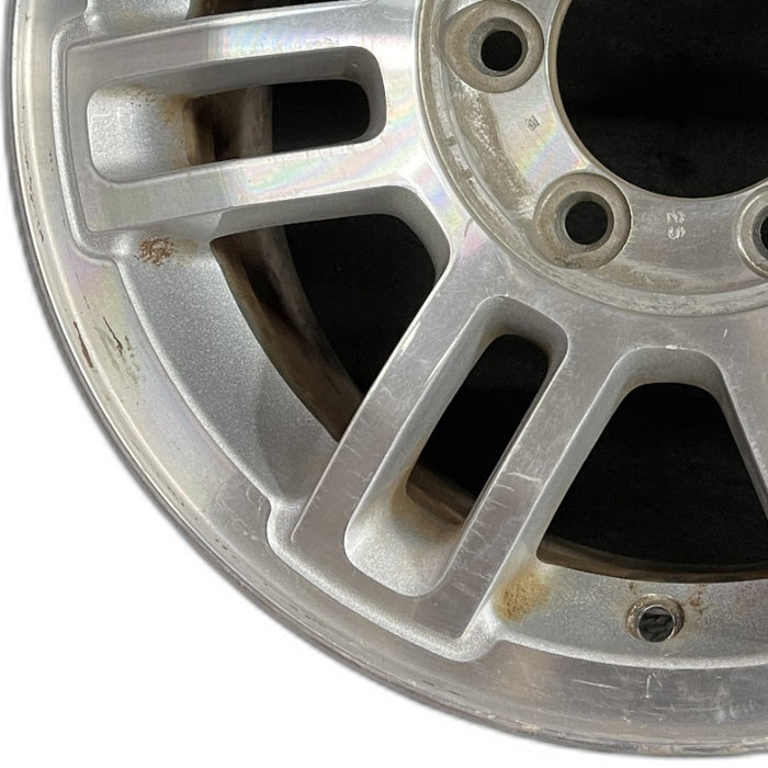 16" HUMMER H3 06 16x7.5 7 double spoke satin machined finish Original OEM Wheel - Back View
