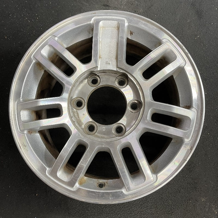 16" HUMMER H3 06 16x7.5 7 double spoke satin machined finish Original OEM Wheel - Additional View