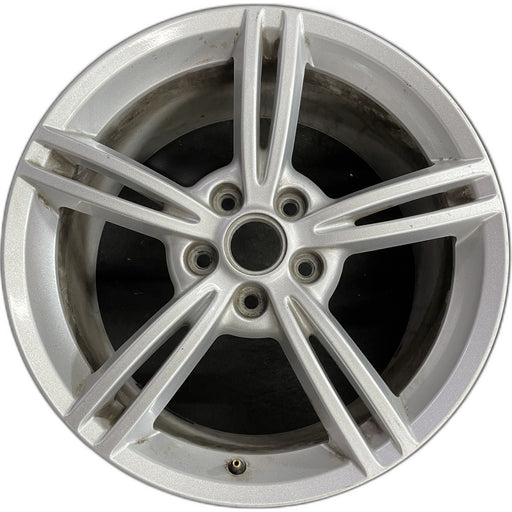 19" CORVETTE 08 19x10 , 5 double spoke, silver Original OEM Wheel Rim - Front View