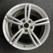 19" CORVETTE 08 19x10 , 5 double spoke, silver Original OEM Wheel Rim - Angle View