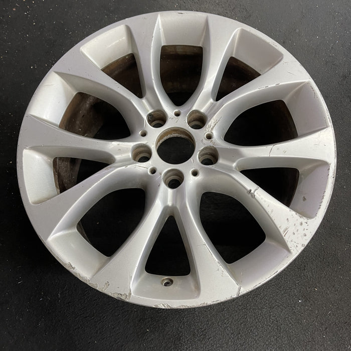 19" BMW X5 14-18 19x9 , 5 spoke, V spoke, wide spoke Original OEM Wheel Rim - Side Profile