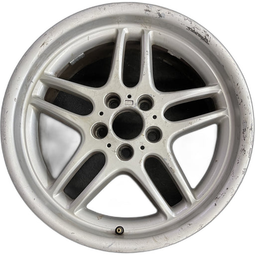 18" BMW 740i 00-01 18x8 , 10 spoke , smooth finish Original OEM Wheel Rim - Front View