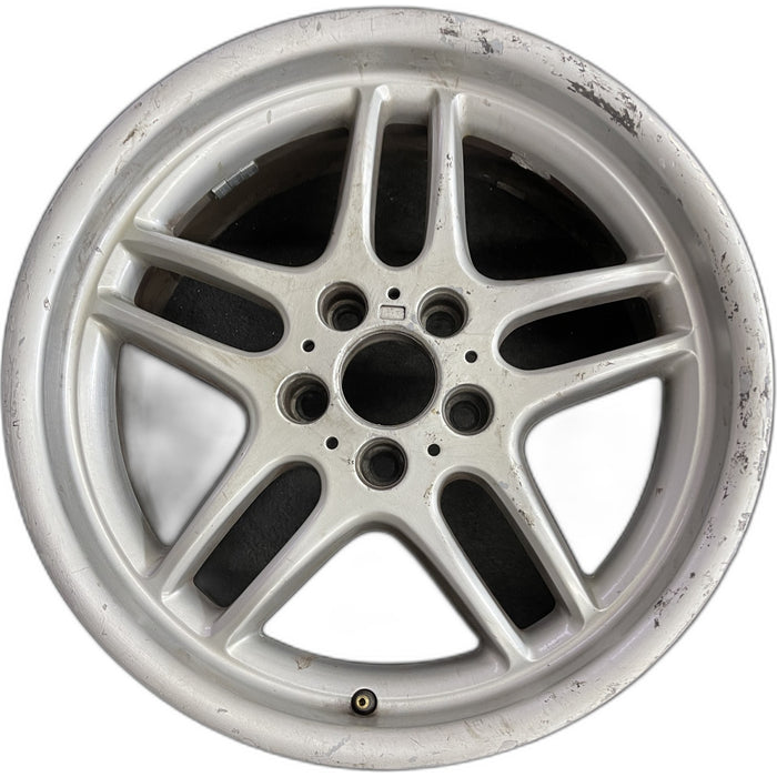 18" BMW 740i 00-01 18x8 , 10 spoke , smooth finish Original OEM Wheel Rim - Front View