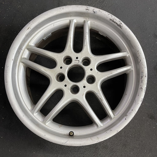 18" BMW 740i 00-01 18x8 , 10 spoke , smooth finish Original OEM Wheel Rim - Angle View
