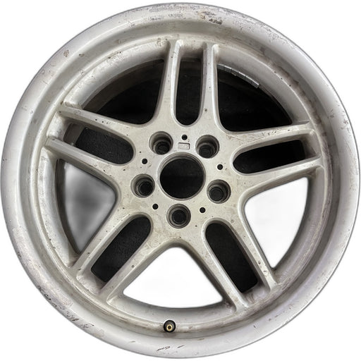 18" BMW 740i 00-01 18x8 , 10 spoke , smooth finish Original OEM Wheel Rim - Front View